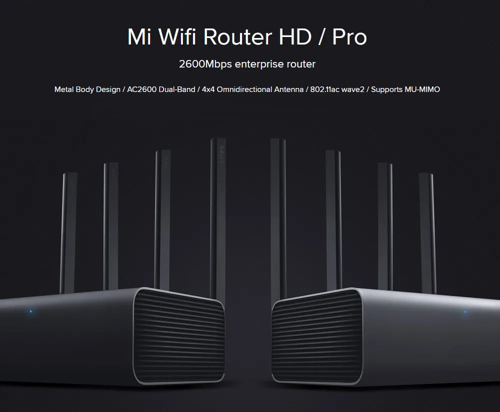 Оригинальный Xiaomi Mi WIFI роутер Pro Mijia Home Smart APP беспроводной RouterPro R3P 4*4 Внешние