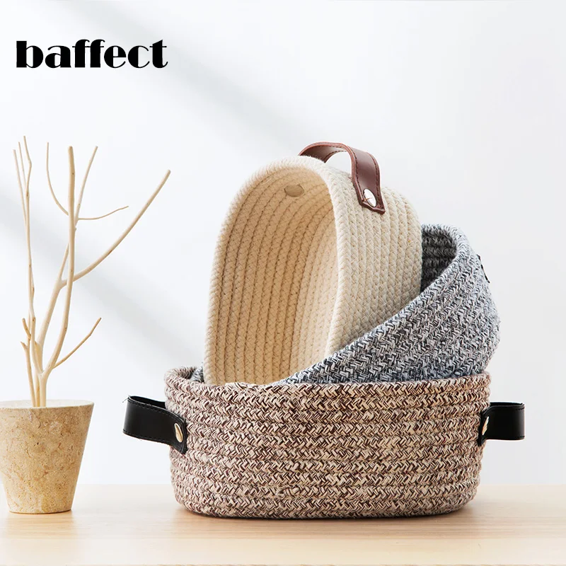 

Baffect Cotton Storage Basket Desktop Snack Makeup Storage Box Thickened Cotton Blanket Laundry Toy Storage Basket