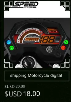 Универсальный Мотоцикл ЖК-дисплей цифровой спидометр одометр Подсветка мотоцикл для 2,4 цилиндры 1300r/мин