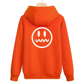 

Hoodies Sweatshirts Smiling face Cotton Hat MOOWNUC MWC Casual Pure colour Fashion Cardigan Spring Printed Hip Hop Men Youth