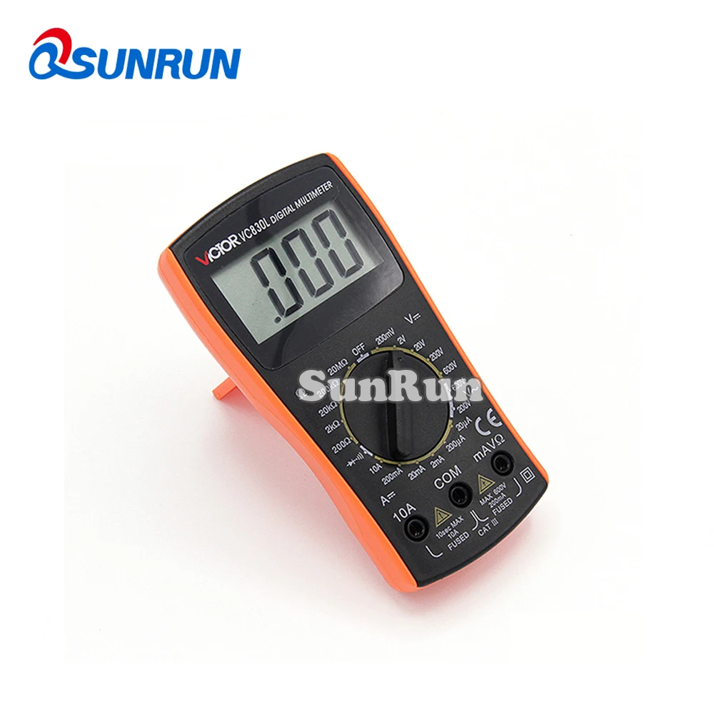 

Free shipping Student special-purpose multimeter VC830L high precision digital display mini multifunction meter