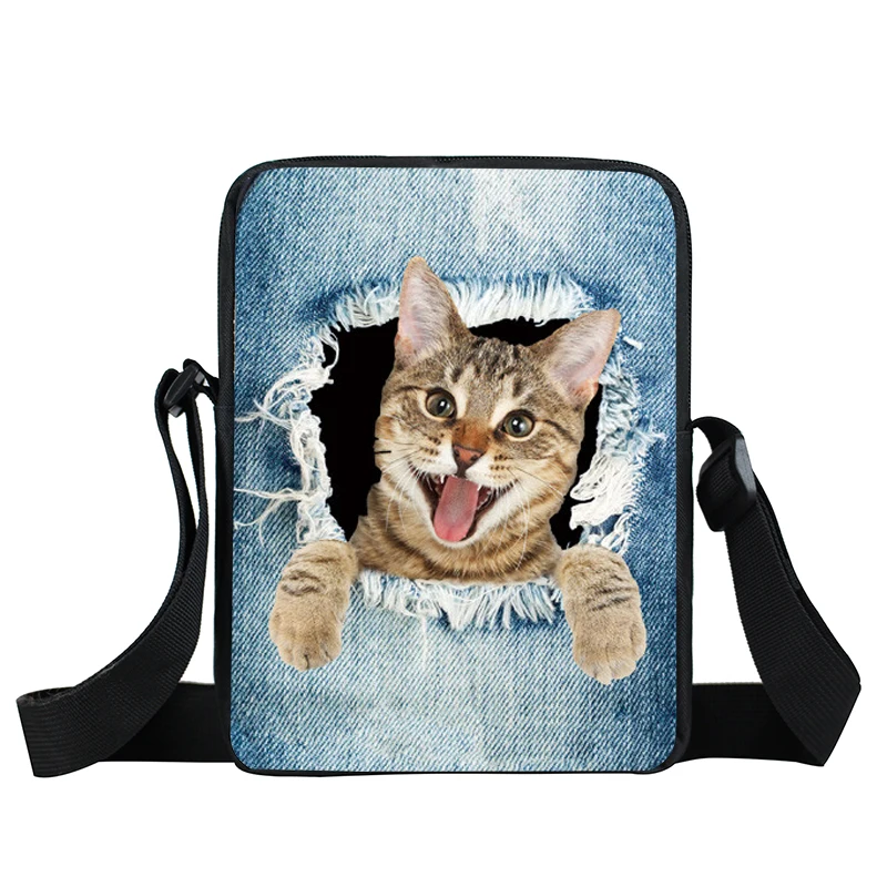 Lucu Saku Kucing Anjing Mini Messenger Bag Anjing Kucing Anak Laki