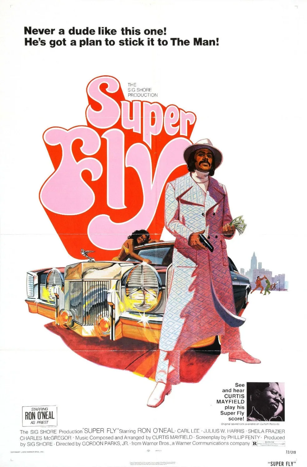 

SUPERFLY Movie SILK POSTER Decorative painting 24x36inch