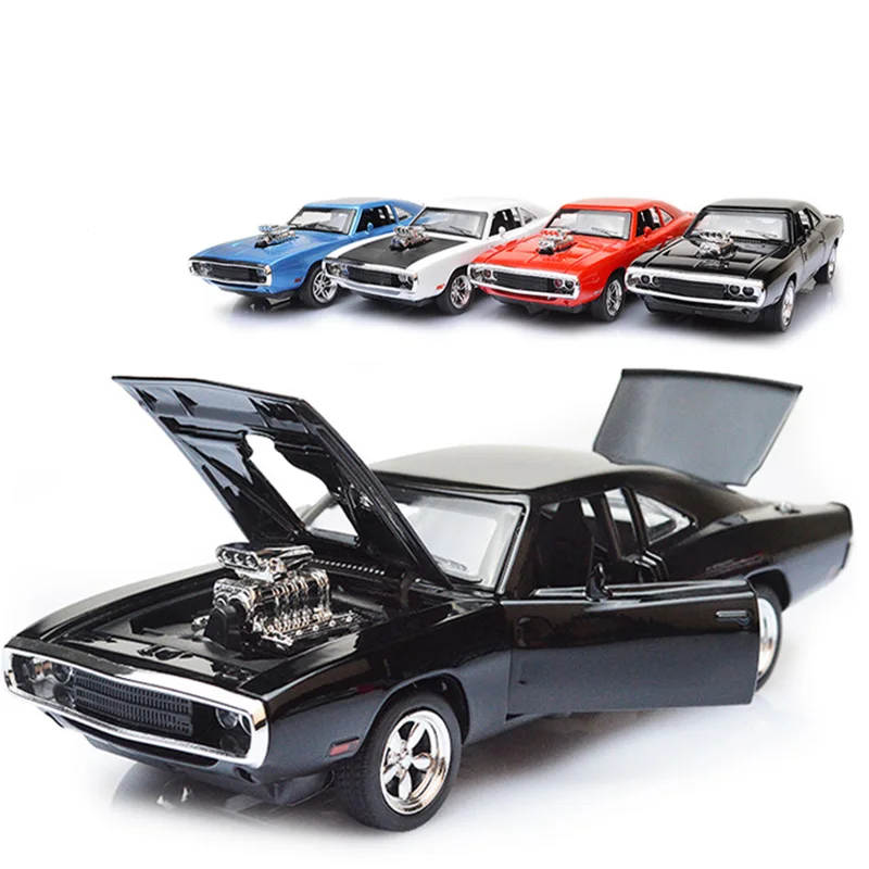 Модель автомобиля из сплава 1:32 4 цвета для Dodge Charger быстрая и яростная серия