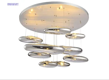 

RMAMARY Modern Space water drop mango Pendant Lights LED 110-220v liquid Luminaire Science Technology Pendant lamp