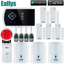 andriod приложение сенсорной клавиатурой домашней безопасности GSM сигнализация с 3 шт. pet-friendly датчик движения