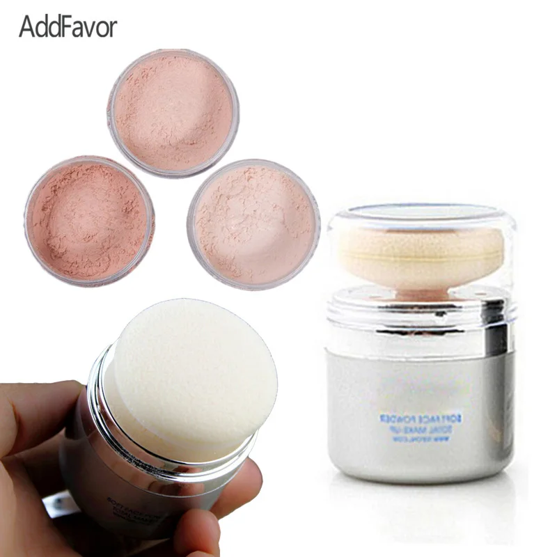 AddFavor Mushroom Loose Powder Natural Whitening Facial Concealer