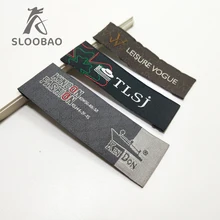 Darmowa wysyłka odzież na zamówienie tkana etykieta s satynowa tkana etykieta marki logo odzieży matki do odzieży