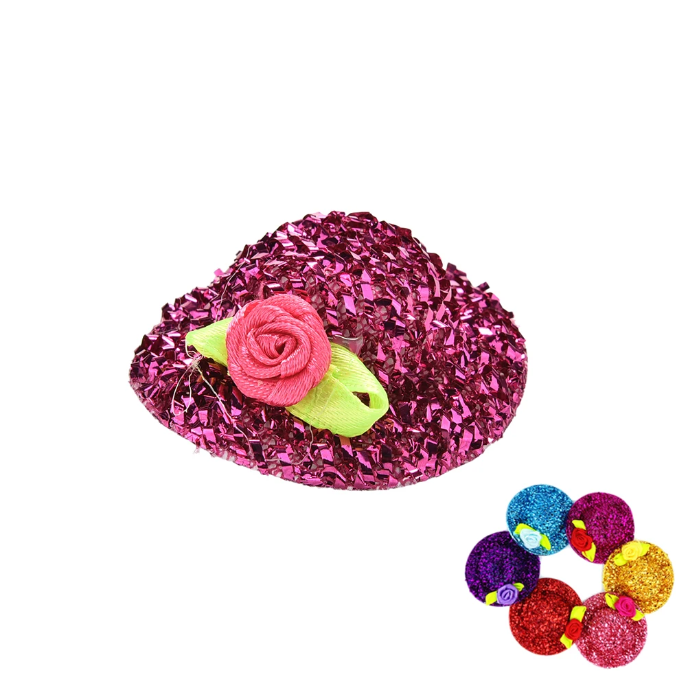 

1Pcs Rubber Sequin Doll Hat For Cutes 11" Dolls Accessories Kids Lovely Toys Gifts New Arrival Color Random