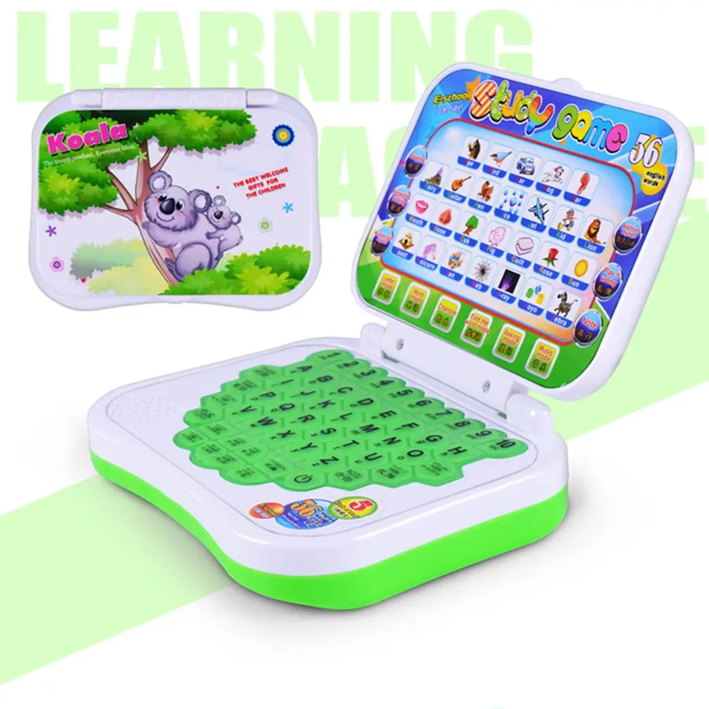 Детская обучающая машина, детский игрушечный ноутбук, Ранняя Интерактивная машина с алфавитом и надписью, развивающие игрушки, подарок для детей