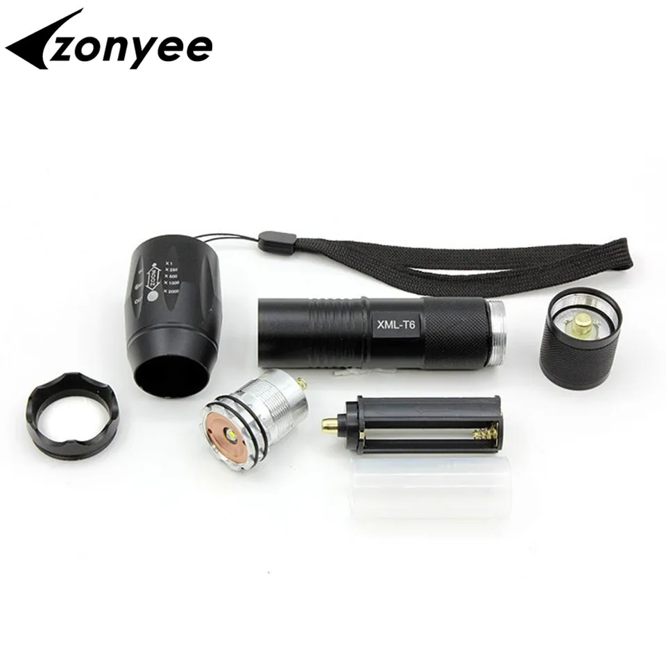 Zonyee E17 XML T6 фонарь 3800LM алюминиевый масштабируемый CREE светодиодный для охоты Linternas