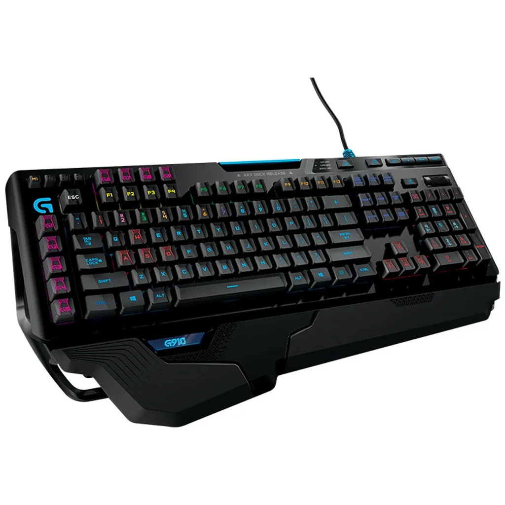 100% Logitech G910 Проводная игровая Механическая программируемая клавиатура с RGB