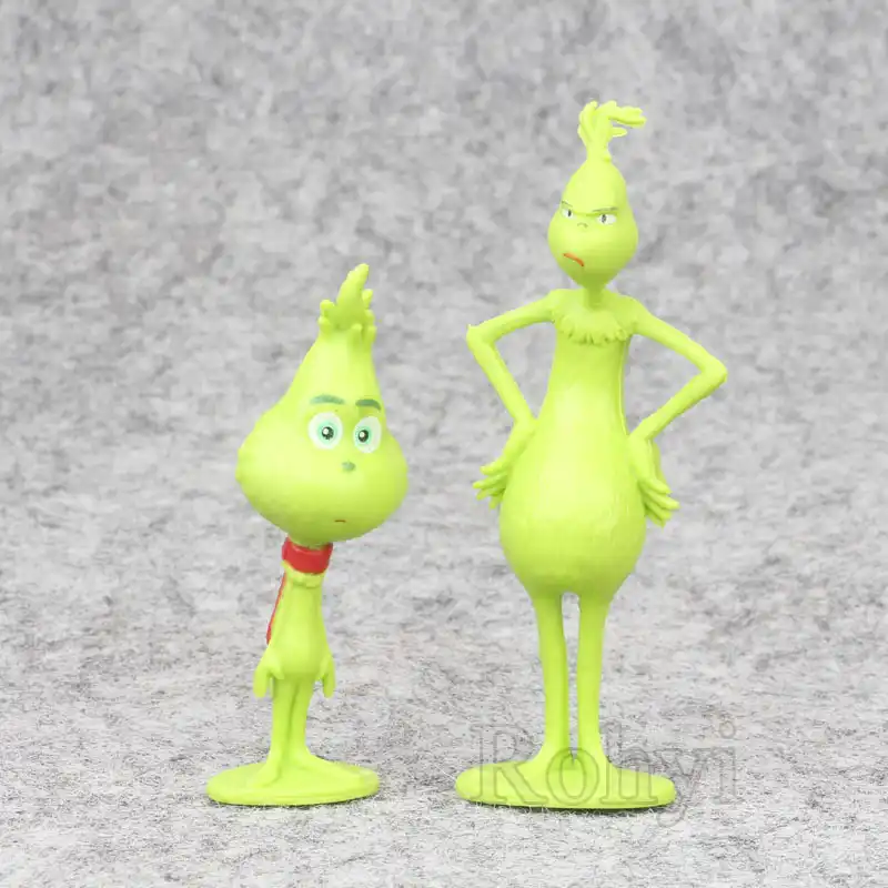 12PCS Movie Cartoon The Grinch PVC Puppe Figur Kind Spielzeuge Cake Topper Gift