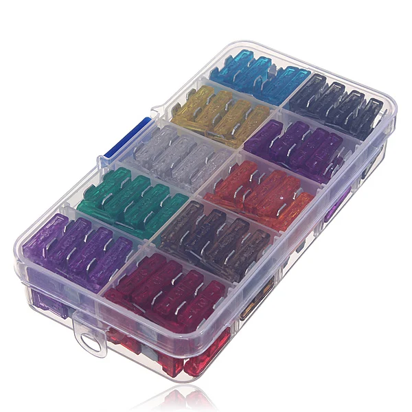 

100Pcs Assorted Auto Car Standard Blade Fuse Kit 2A 3A 5A 7.5A 10A 15A 20A 25A 30A 35A