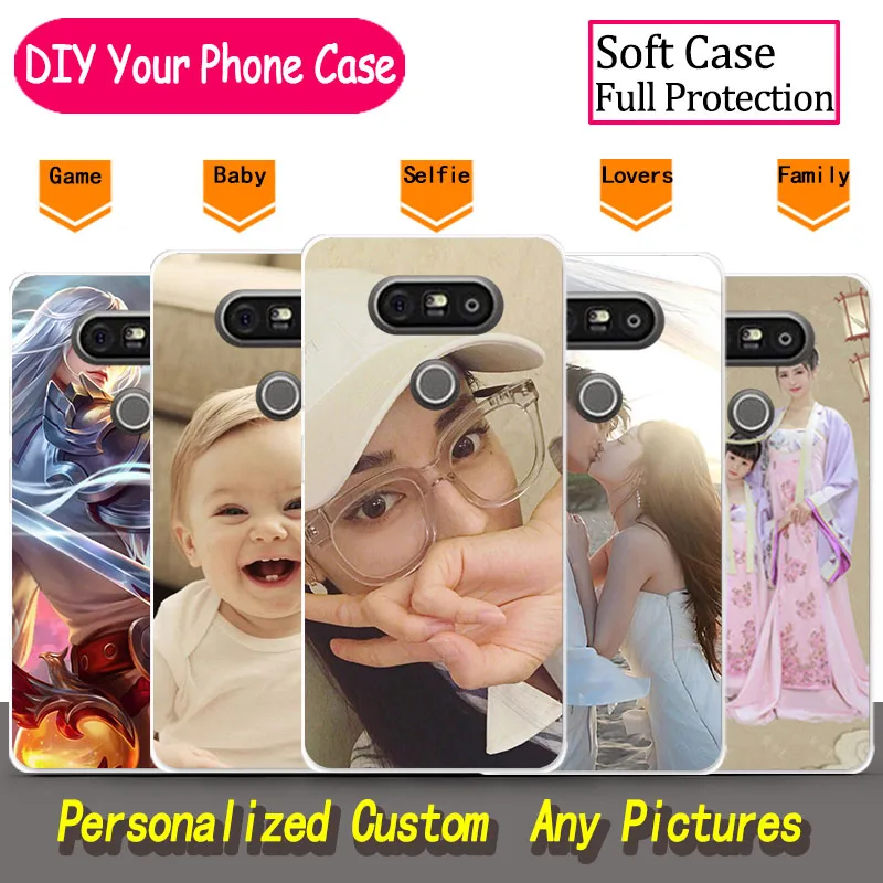 Custom DIY Photo Phone Case For LG G5 Soft Silicone Image Bag Pictures Unique Design |