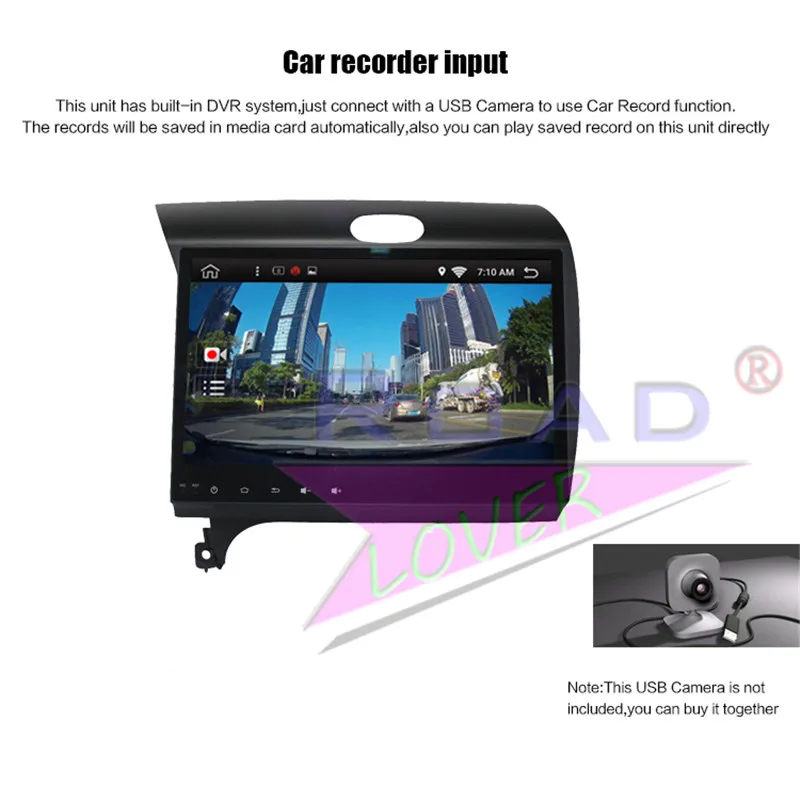 Flash Deal Roadlover Android 8.1 Car Multimedia Autoradio Player For KIA K3 2013 2014 2015 2016 Stereo GPS Navigation Magnitol 2 Din NO DVD 22