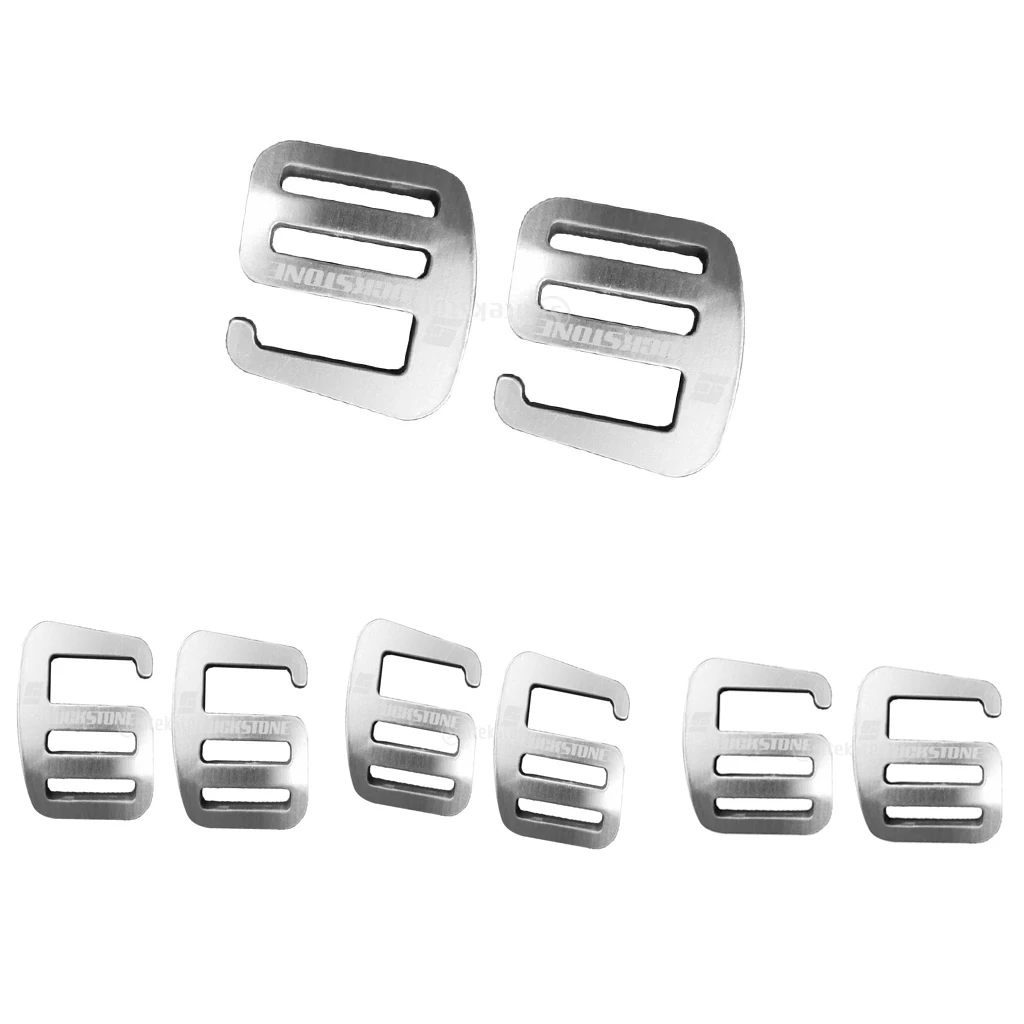 8Pcs 1 Inch Metal G Hook Webbing Buckle For Backpack Straps Webbing 25mm Quick Release Buckle Outdoor Backpack Accessories