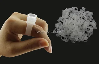 

100Pcs/bag Plastic Tattoo Ink Ring Cups Professional Body Tattoo Ink Container Middle Size Ring Can Match with Ink Caps