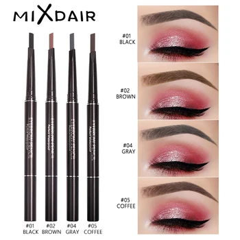 

MIXDAIR Automatic Waterproof Eyebrow Pencil with Brush 4 Colors Multi-functional Eyebrow Eye Liner Makeup Tools Eyes Cosmetics