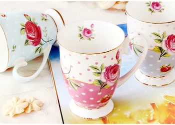 

300ML, bone china espresso cup, flower design funny mug, cafeteira moomin mug, creative present birthday, tassa porcelain cup