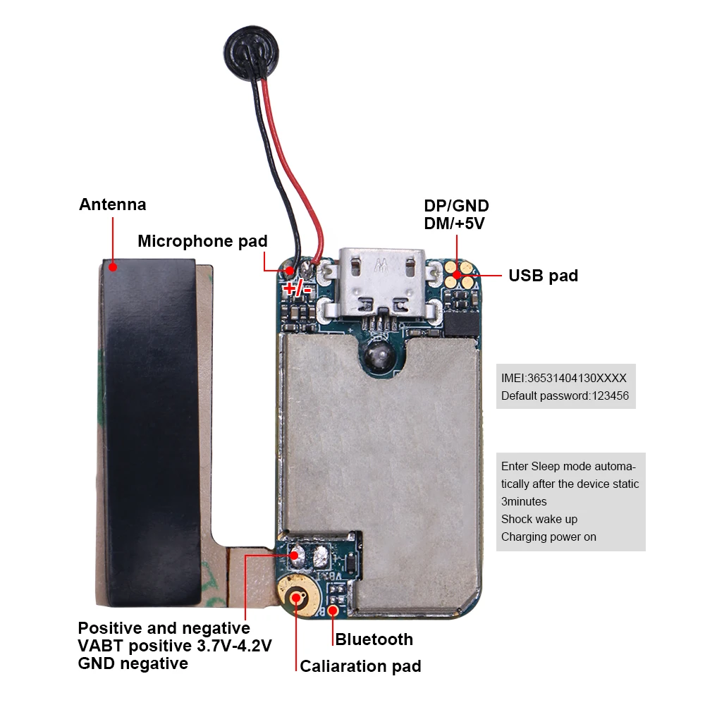 Мини GPS трекер ZX302 с поддержкой GSM для определения местоположения в реальном
