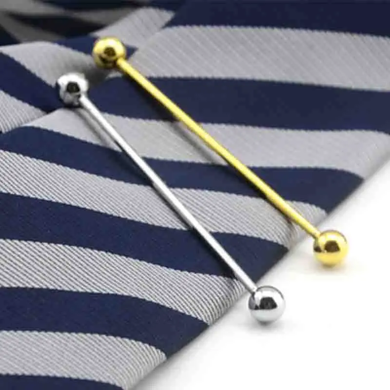 Classic Tie Clasp Bar Collar Pin Copper Shirt Pin Men's Suits Needle