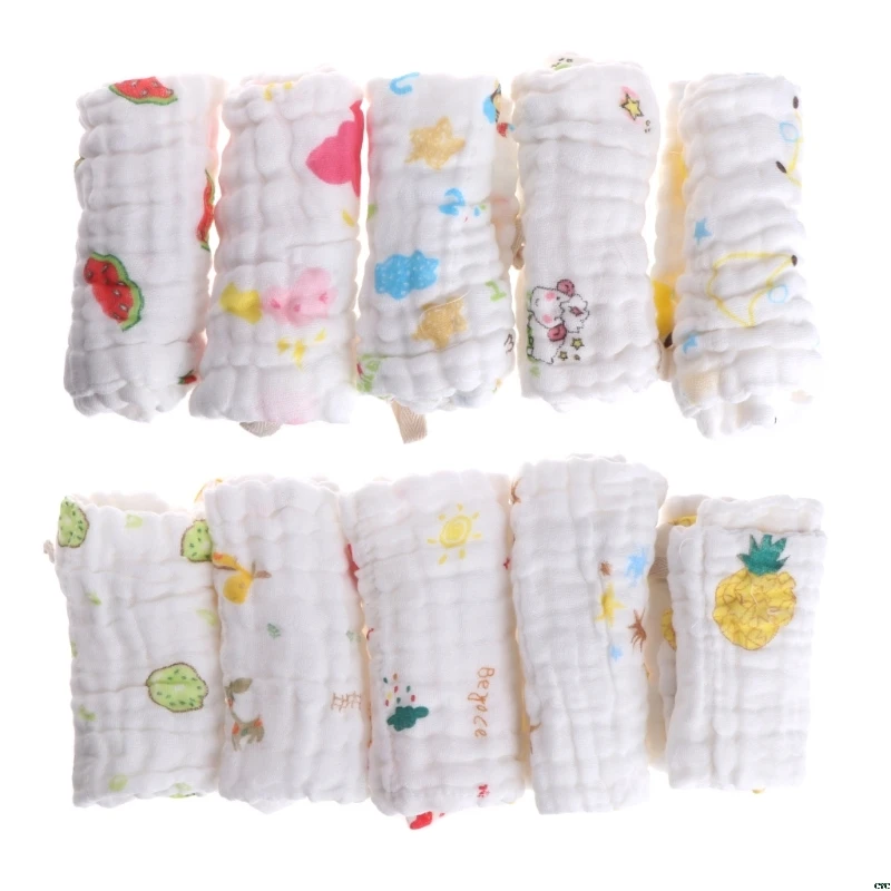 5 шт. Детский носовой Платок Квадратный муслиновое полотенце хлопок детское полотенце для лица