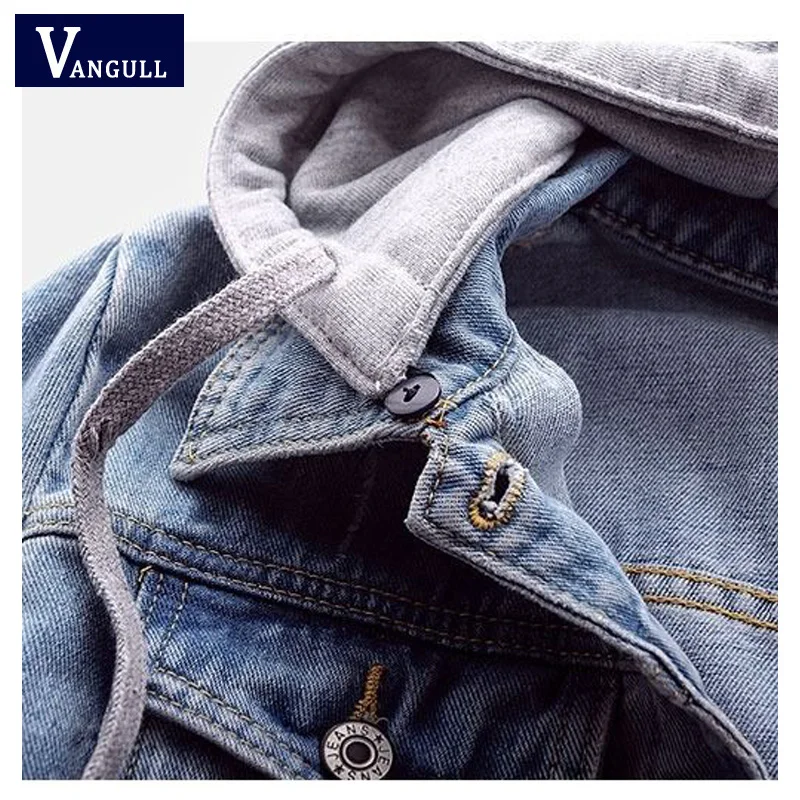 VANGULL женские джинсовые куртки 2019 новые весенние осенние с длинным рукавом