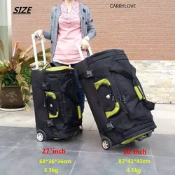 Travel Suitcase Waterproof High Capacity Rolling Luggage Oxford Cloth Bag Women Trolley Case Men 27