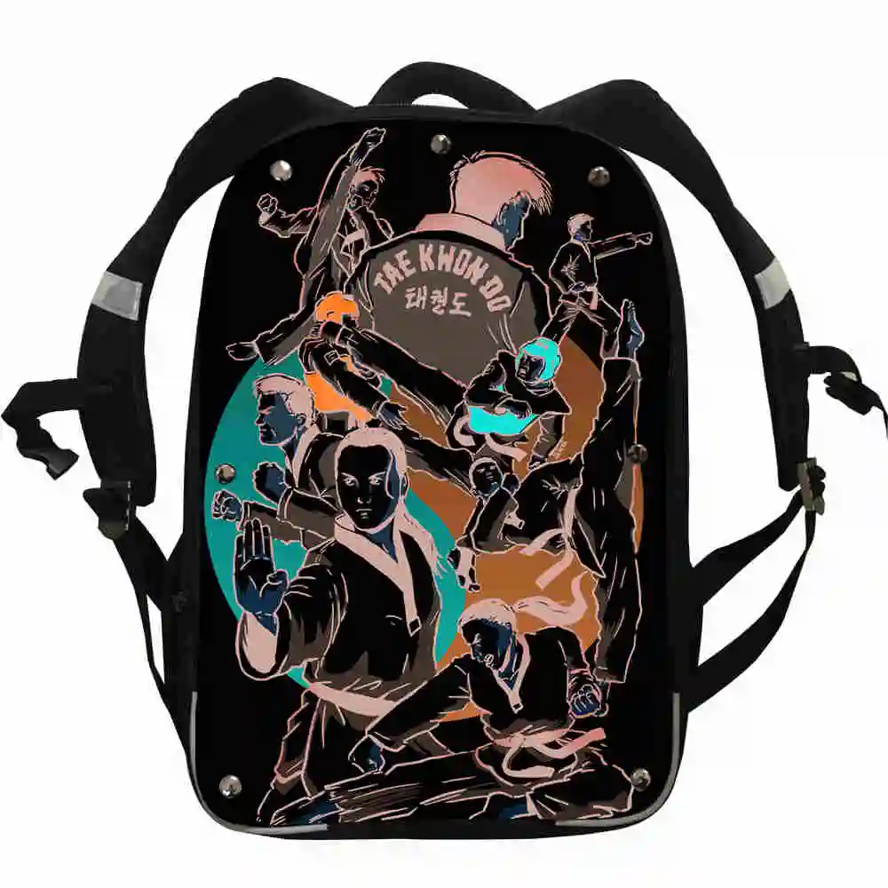Тхэквондо рюкзак для боевых дзюдо каратэ Aikido Jeet Kune Do животных для женщин мужчин мальчиков девочек подростков школьные сумки Mochila Bolsa - Цвет: B