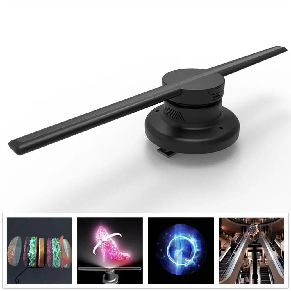 Litake 85-265V 42cm/16.54 Wifi 320 LEDs 3D Hologram Projector Hologram Player LED Display Fan Advertising Light APP Control Litake 85-265V 42cm/16.54 Wifi 320 LEDs 3D Hologram Projector Hologram Player LED Display Fan Advertising Light APP Control