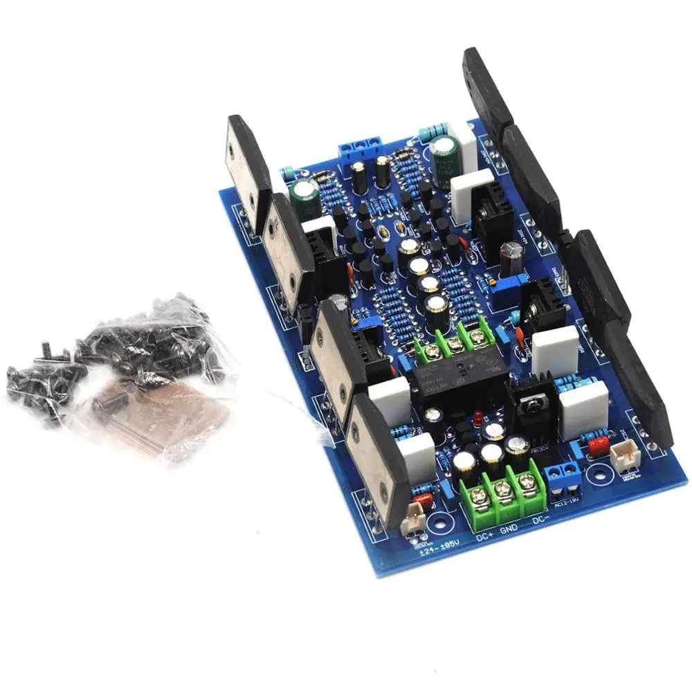 

2SA1494 2SC3858 Stereo Two Channel Powerful Amplifier Board 300W+300W w/ Speaker Protect YJ00180