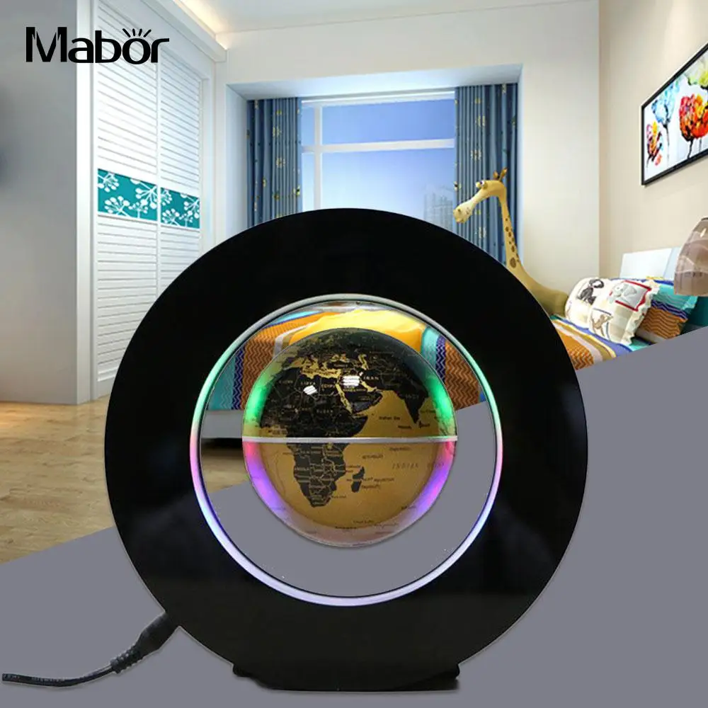 

Novelty LED Floating Globe Magnetic Levitation Light AU Plug Black/Gold/Blue