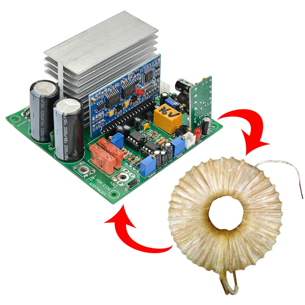 SUNYIMA 1 шт. Мощность частоты чистая Синусоидальная волна инвертирующий усилитель тороидальный трансформатор постоянного тока 24V 36V 48V 1000/3000/5000/6000 Вт Инвертор для "сделай сам"