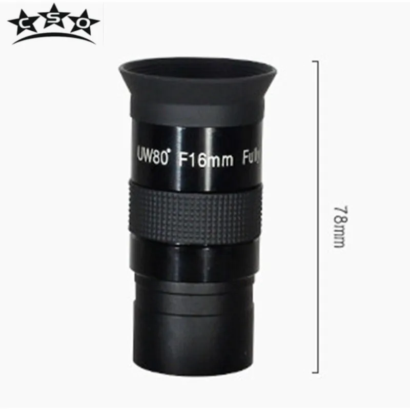 

CSO 1.25 " F16mm Ultra Wide Angle Monocular Eyepiece UW80 Degree Power Fully Multi-coated Astronomical Telescope Accessories