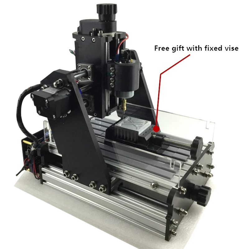 3 оси мини фрезерный станок с ЧПУ машина 1015 фрезерный станок DIY древесины печатной платы с бака пыли станок для лазерной гравировки новое поступление