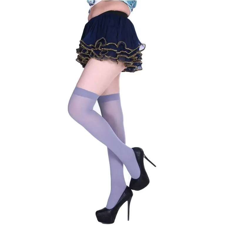 Long Socks Women Sexy Pure Color Knee Socks Girl Halloween Party Costume Autumn Winter Sexy Thigh High Socks