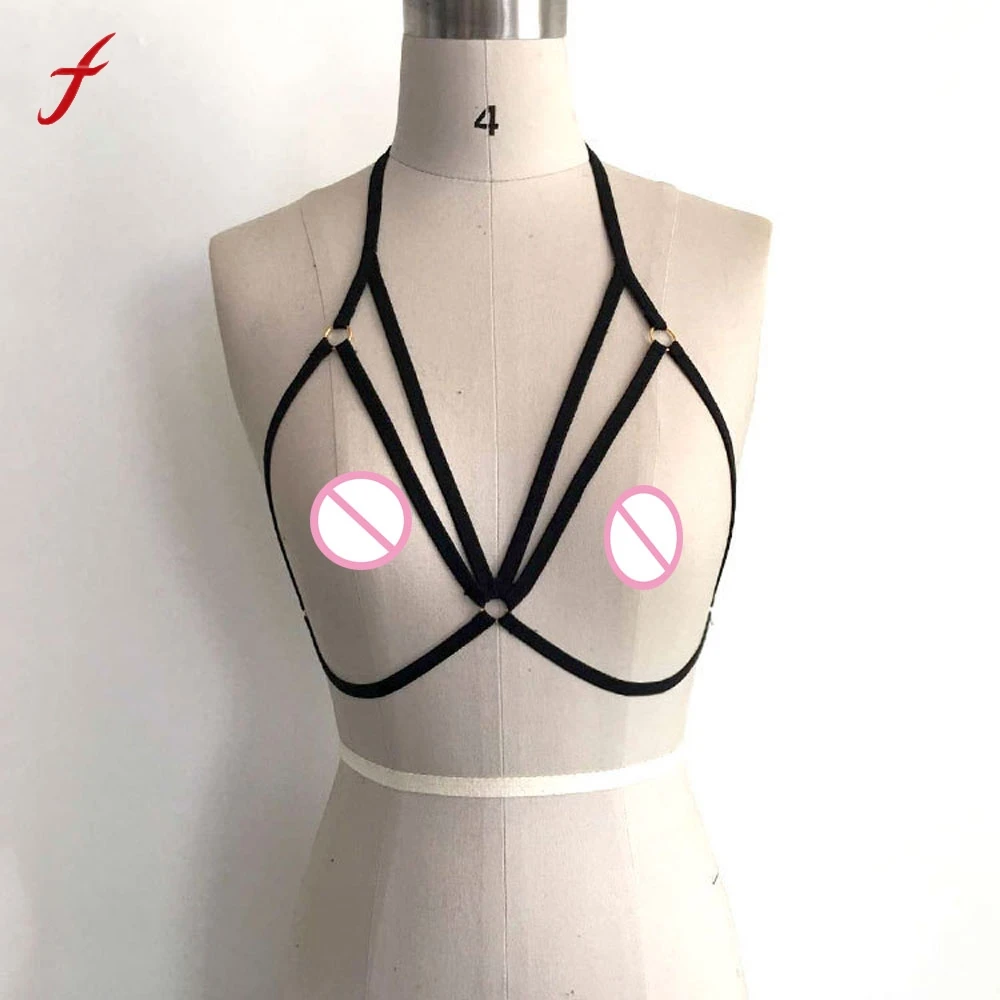 

Women's Sexy Bra Elastic Bra Strappy Hollow Out Bra Bustier Crop Tops Fashion Ladies Clothes Hot Sale underwear women