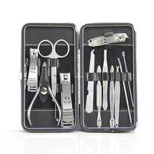 12 In 1 Manicure Pedicure Nipper Cutter Nail Clipper Stainless Nail Care Set Kit