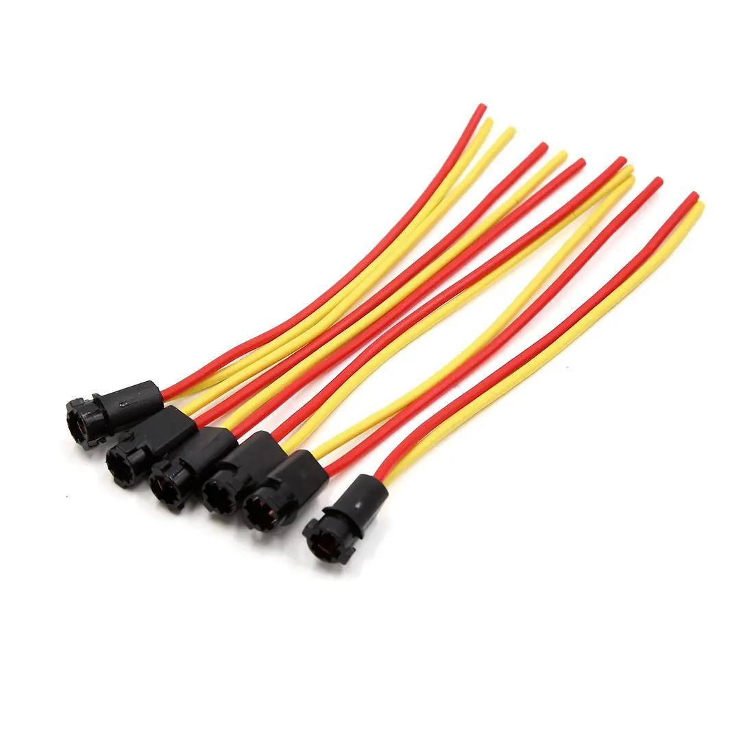 uxcell 6pcs T5 Dashboard Light Bulb Wiring Harness Socket Connector for Car Automobile | Автомобили и мотоциклы