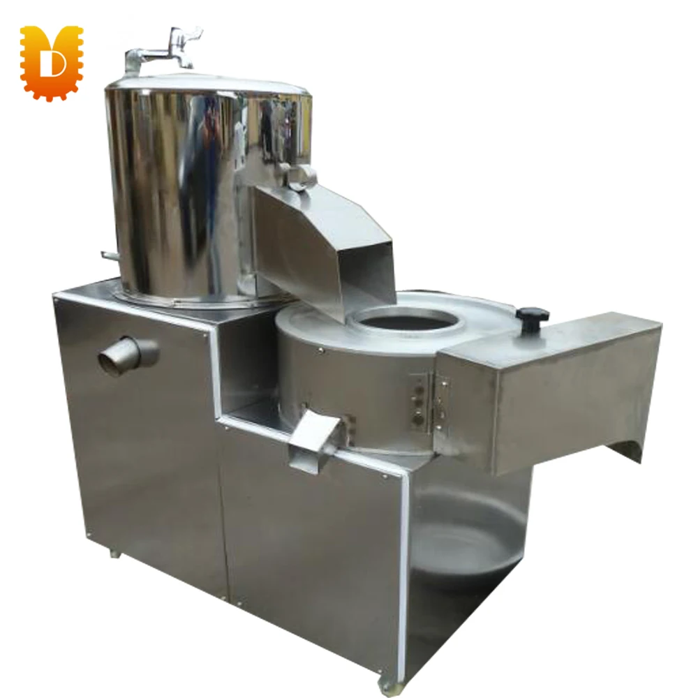 Potato peeling and slicing machine/tubers peeler and slicer