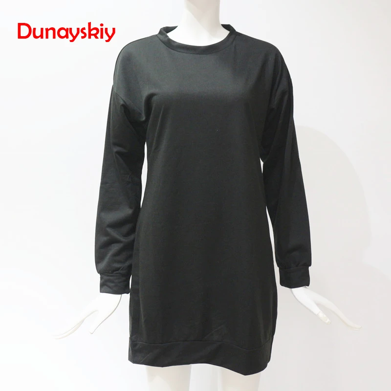 Women Hoodie Sweatshirt Casual O-Neck Loose Oversized Hoodie Dress Autumn Long Sleeve Hoodies Sweatshirts Sweat Femme