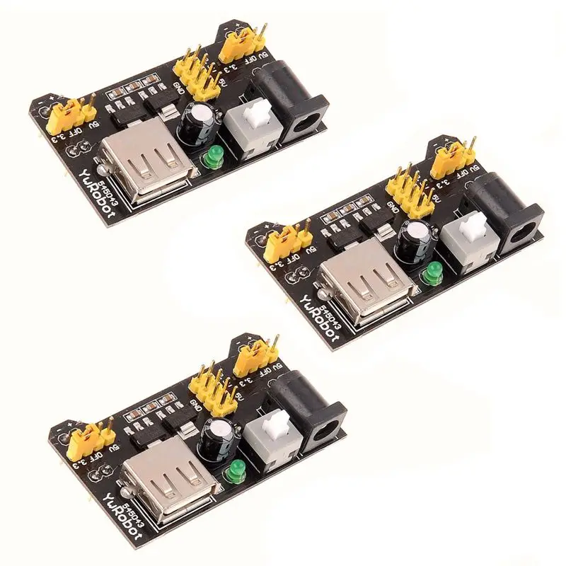 

3X MB102 Breadboard Power Supply Module 3.3V 5V for Bread Board