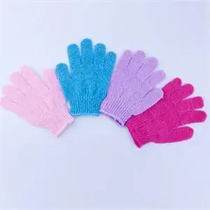 1 шт., женские губчатые перчатки для массажа тела, практичные перчатки для ванны и душа, для мытья тела, отшелушивающий гель, аксессуары