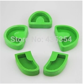 

5Pcs Silicone Tray Base Dental Lab Lab Model Former Base Molds green