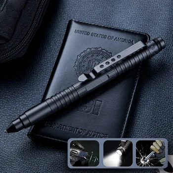 

1PC EDC Pocket Portable Self-defense Tactical Pen Tungsten Steel Defense Pen Broken Window Tool Military Fan Supplies Equipment