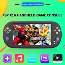 X16 7 inch Screen Built-in 8GB/16GB Memory HD Retro Console Handheld Game Player Retro Game Console Gamepad for Kids Children