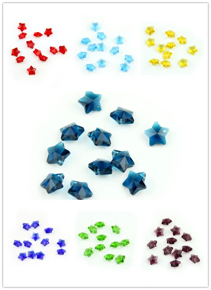 2000 шт. стеклянные бусины в форме звезд разных цветов|glass suncatchers|suncatcher crystalsbeads free