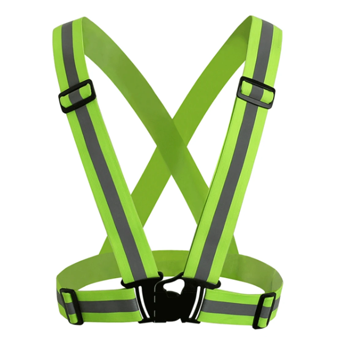 High Visibility Unisex Safety Vest Adjustable Night Cycling Vest Riding