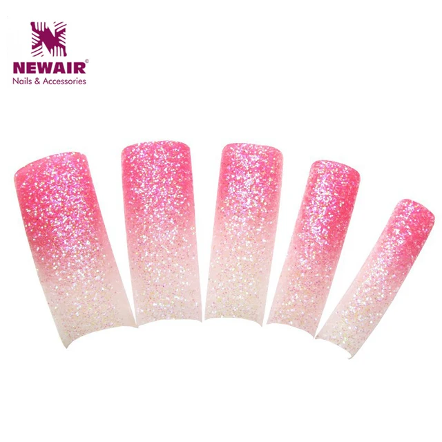 70pcs New Style Glitter French Nails Dazzling Beauty Pink White 70pcs New Style Glitter French Nails Dazzling Beauty Pink White Sparkling Fake Half